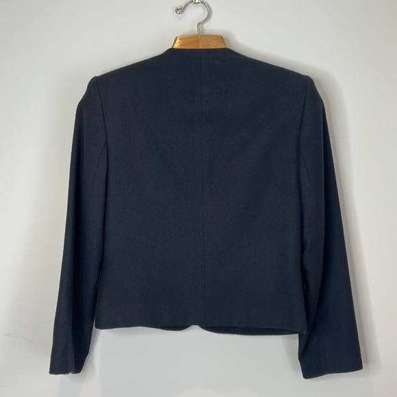 🇨🇦Rouie 100% Wool Petites Crop Blazer SZ 6 - Picture 5 of 9